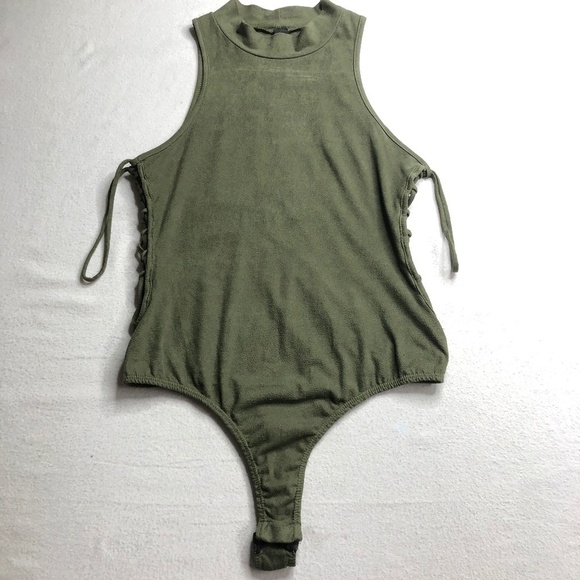 Windsor One‎ Piece Body Suit Adjustable Size Small Medium Olive Green - Picture 1 of 12